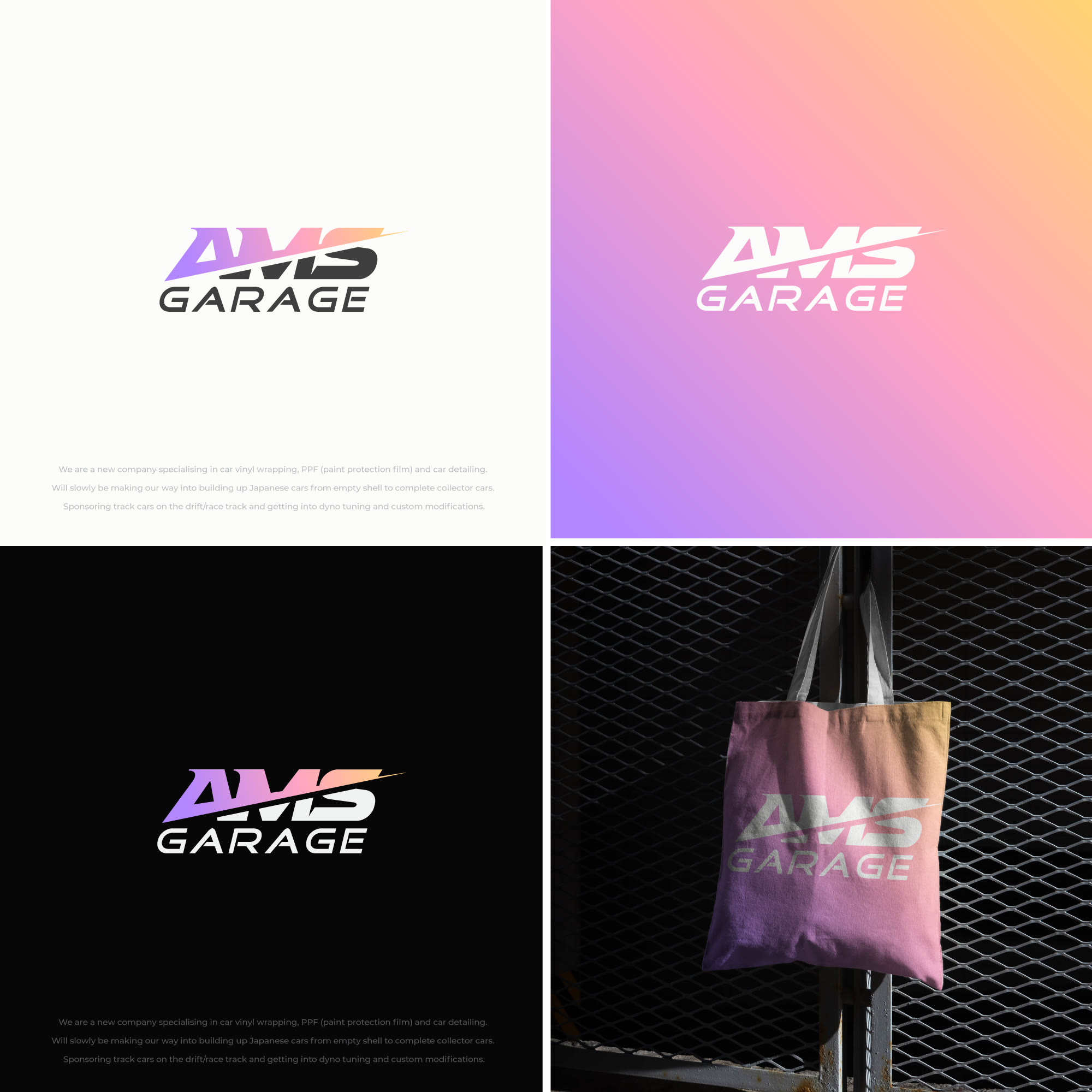 AMS Garage Logo Design